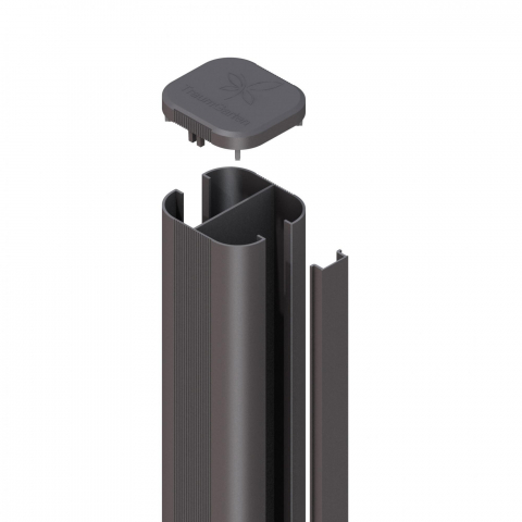 System Pfosten anthrazit ca. 240cm - zum Erdverbau 2145