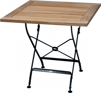 Zebra Florence Klapptisch quadratisch 80x80cm Teak