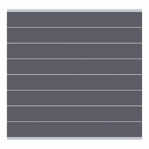 Elephant Steckzaun Modular 180 WPC steingrau 180x174cm, Leiste Silber Elephant Steckzaun Modular 180 WPC steingrau 180x174cm, Leiste Silber