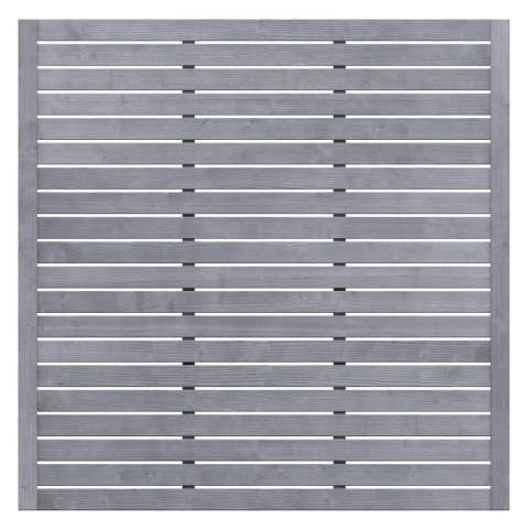 Sichtschutzzaun Neo offen grau lasiert 179x179cm 1346