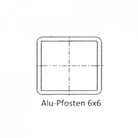 Groja Konsole GJ 43 für 6x6cm Alupfosten