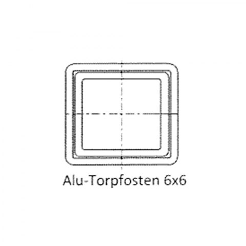 Groja Konsole GJ 47 für 6x6cm Alu-Torpfosten