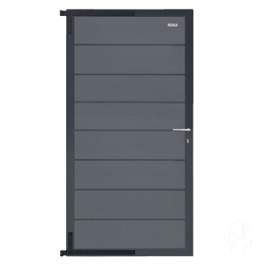 Elephant Zauntor Modular 180 WPC steingrau 90x176cm, Leiste Anthrazit inkl. Beschlag Elephant Zauntor Modular 180 WPC steingrau 90x176cm, Leiste Anthrazit inkl. Beschlag