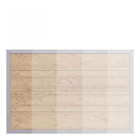 Design WPC Alu sand 2445, H:120cm, Sonderbreiten