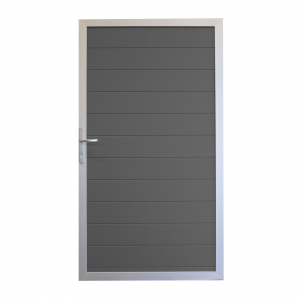 GrojaLumino Alu Steckzaun Universal-Tor 100x180cm<br>anthrazit-silber