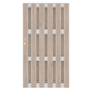 Einzeltor Jumbo WPC Alu Design sand 2497<br>98x179cm