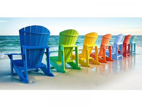 Muskoka Generation Line Adirondack Upright Chair C03 Yellow