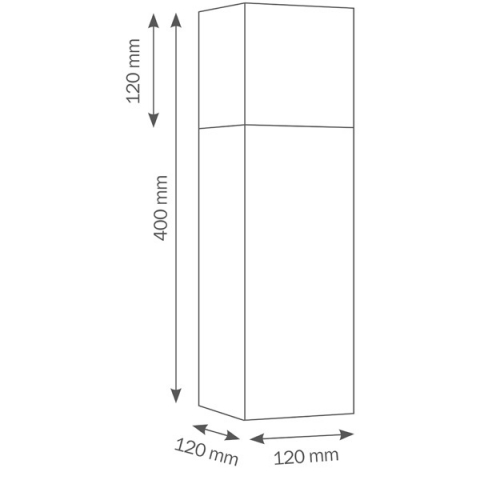 LCD Standleuchte 030 Edelstahl