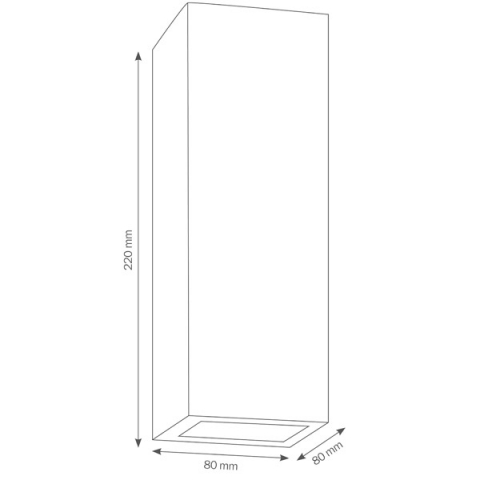 LCD Wandleuchte 025 Edelstahl