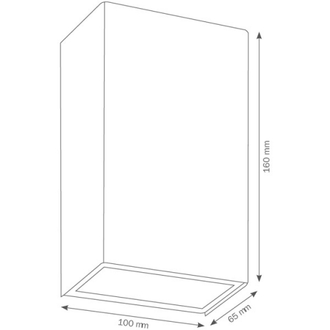 LCD Wandleuchte 5010 Edelstahl