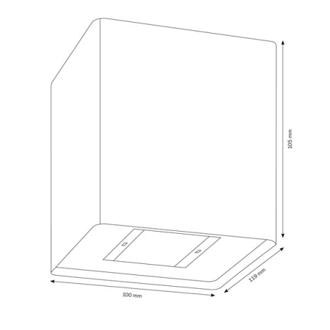 LCD Wandleuchte 5030 Graphit