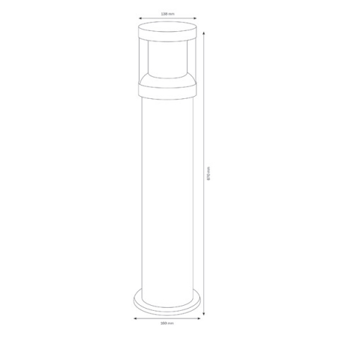 LCD Standleuchte 1281LED Graphit