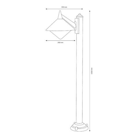 LCD Standleuchte 1211 Graphit