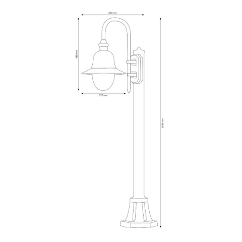 LCD Standleuchte 1108 Weiß