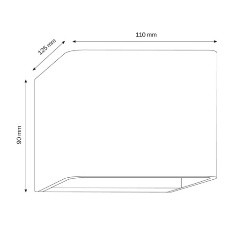 LCD Wandleuchte 5040 Graphit