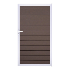 GrojaSolid BPC Steckzaun Universal Tor 100x180cm <br>terra