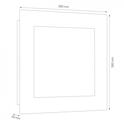 LCD Wandleuchte 3006LED Edelstahl