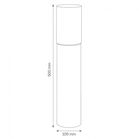 LCD Standleuchte 5100 Edelstahl