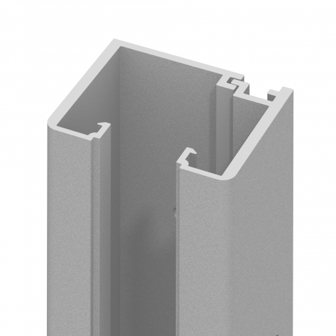 System U-Klemmprofil 2776, silber 192cm