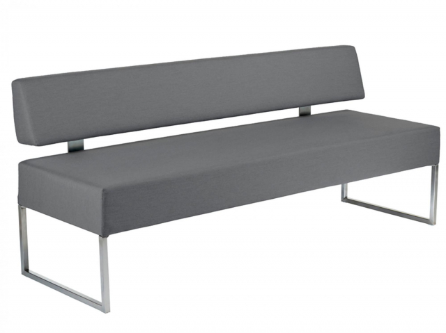 Niehoff Niden Vollpolsterbank 220cm, Sunbrella grey