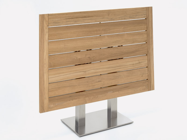 Niehoff Bistro Tisch rechteckig 120x81cm, Teak recycelt