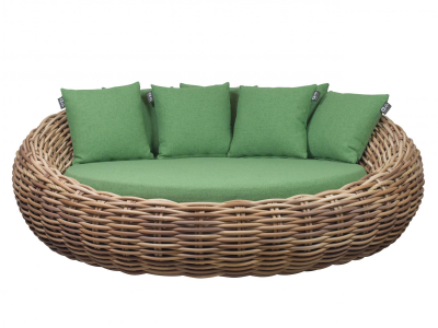 Apple Bee Cocoon Daybed Grün inkl. Kissen 220x220x78cm