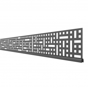 System Dekorprofil Quattro 3294 anthrazit, 178x15cm