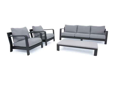 Apple Bee Delgado Lounge-Set Aluminium anthrazit