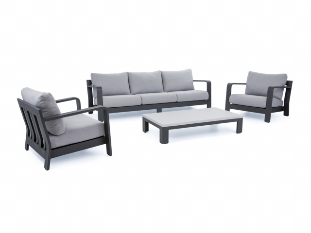 Apple Bee Delgado Lounge-Set Aluminium anthrazit