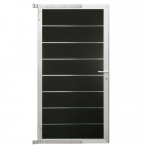 Elephant Zauntor Modular 180 WPC anthrazit, Leiste Silber 90x176cm inkl. Beschlag Elephant Zauntor Modular 180 WPC anthrazit, Leiste Silber 90x176cm inkl. Beschlag