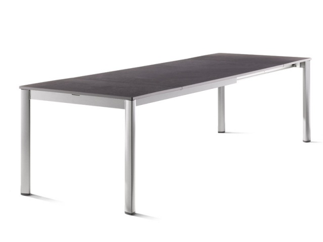 Sieger Exclusiv-Ausziehtisch 165-225-285cm, graphit-anthrazit