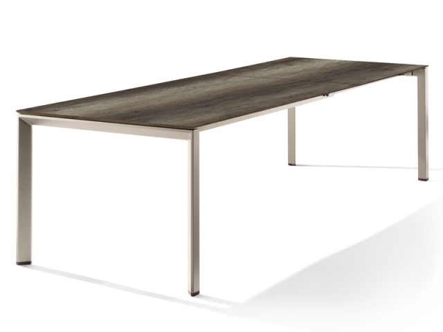 Sieger Tisch verlängerbar 180-290x100cm Champagner-Eiche dunkel