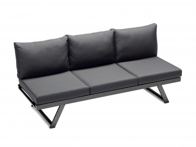 Sieger Auckland Daybed, eisengrau - Polster grau