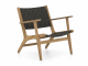 Apple Bee Luc Lounge Chair niedrig aus Teakholz mit Armlehnen