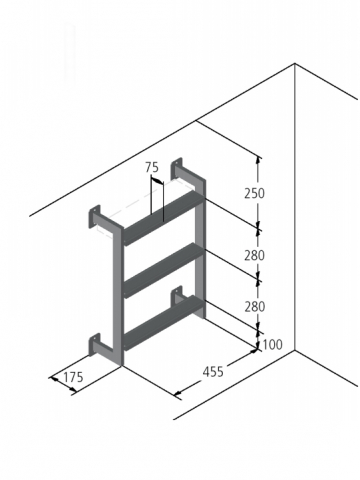 Ideal Leiter-Unterteil Klassik Modell 12.3, 2-stufig