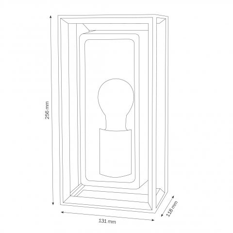 LCD Wandleuchte 5070 Graphit