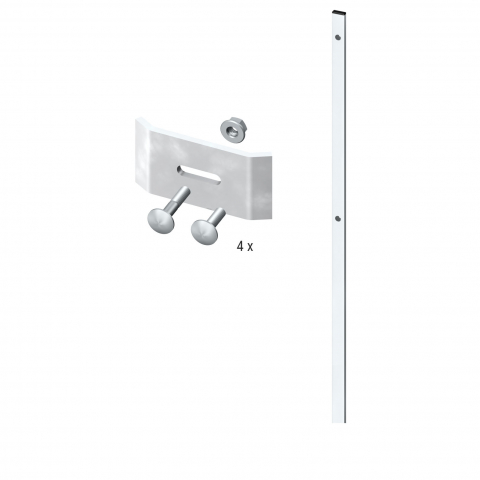 Gabionen-Zaun-Adapter Set 601 - Lnge: 192cm