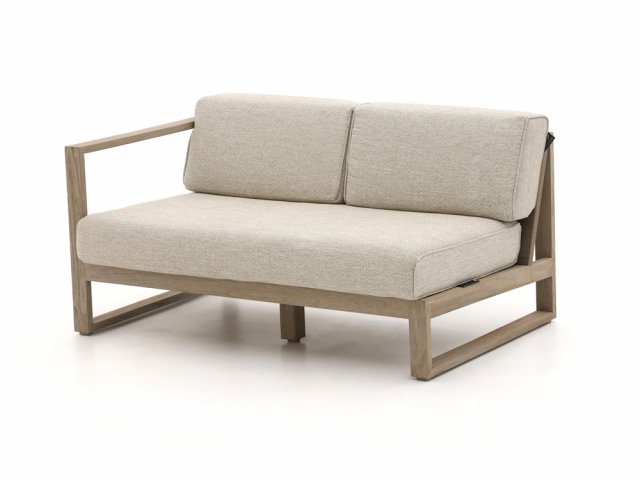 Apple Bee Antigua Loungesofa 2-Sitzer, Armlehne rechts aus Teakholz coastal ca. 131cm