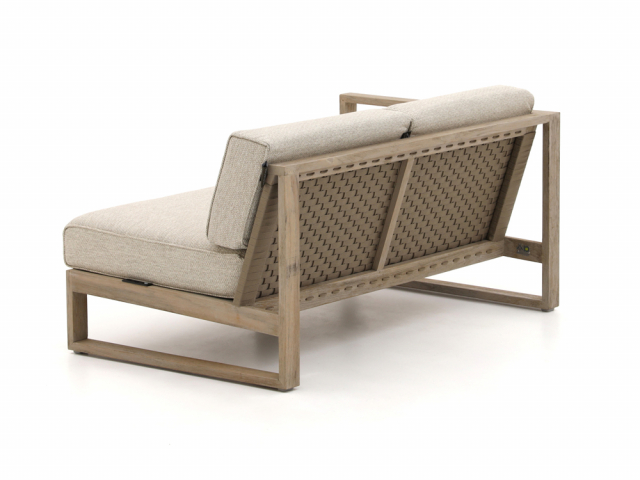 Apple Bee Antigua Loungesofa 2-Sitzer, Armlehne rechts aus Teakholz coastal ca. 131cm