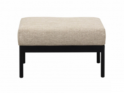 Apple Bee Condor Lounge Hocker Alu black 68x52x40cm