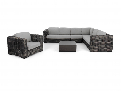 Apple Bee Elements XL black wash-Crete Lounge-Set ca. 326x260cm