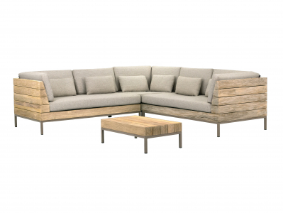 Apple Bee Long Island Lounge-Set 3 aus Teakholz ca. 219x250cm