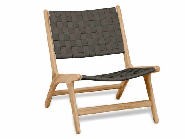 Apple Bee Luc Lounge Chair niedrig aus Teakholz