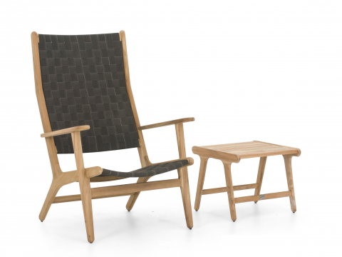 Apple Bee Luc-Jule Lounge Set hoch aus Teakholz