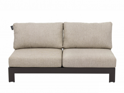 Apple Bee Sticks and More 2-Sitzer Sofa 144cm Aluminium taupe