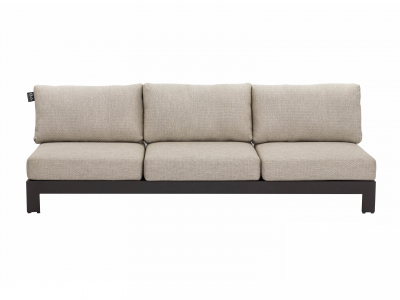 Apple Bee Sticks and More 3-Sitzer Sofa 216cm Aluminium taupe