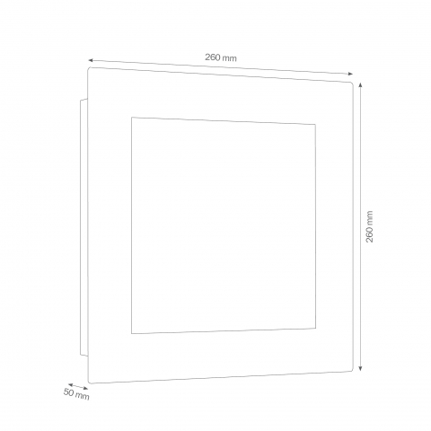 LCD Wandleuchte 3007 LED, Graphit