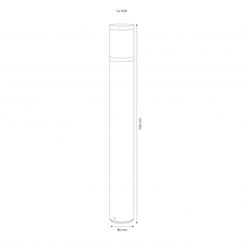 LCD Standleuchte 5059 Graphit