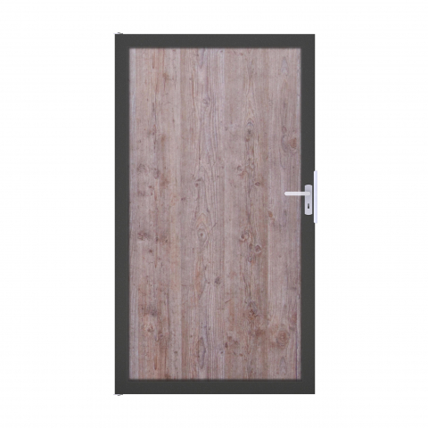 GroJaPremo HPL Tor Universal 100x180cm - Holzoptik-Rahmen DB703