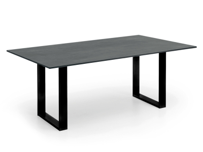 Niehoff Primus Designtisch Kuve Eisen HPL Beton-Design 180cm